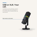 Gemini GSM-500 podcast and Vocal Dynamic Microphone with USB/XLR and Headphone Monitoring