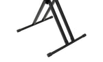 Ultimate Support IQ-X-2000 Double-Braced X-Style Keyboard Stand - 150 lbs Capacity