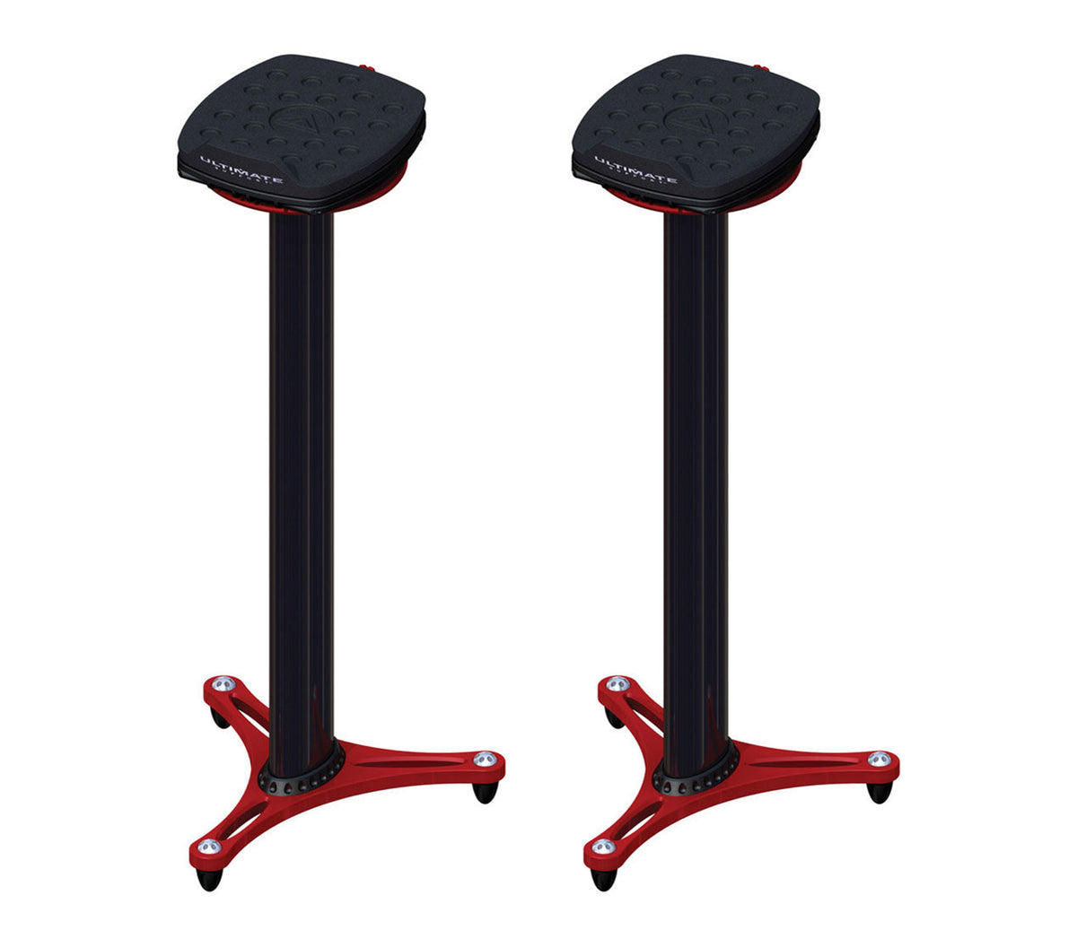 Ultimate Support MS-100R Column Studio Monitor Stands Pair - 75 lbs Capacity