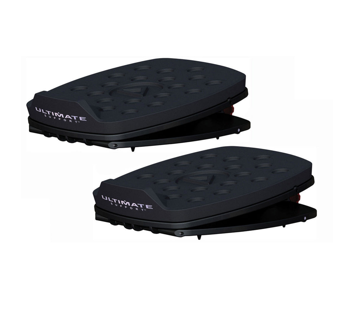 Ultimate Support MS-80B Desktop Studio Monitor Stands - Adjustable Angle with Acoustic Foam Pads (Pair)
