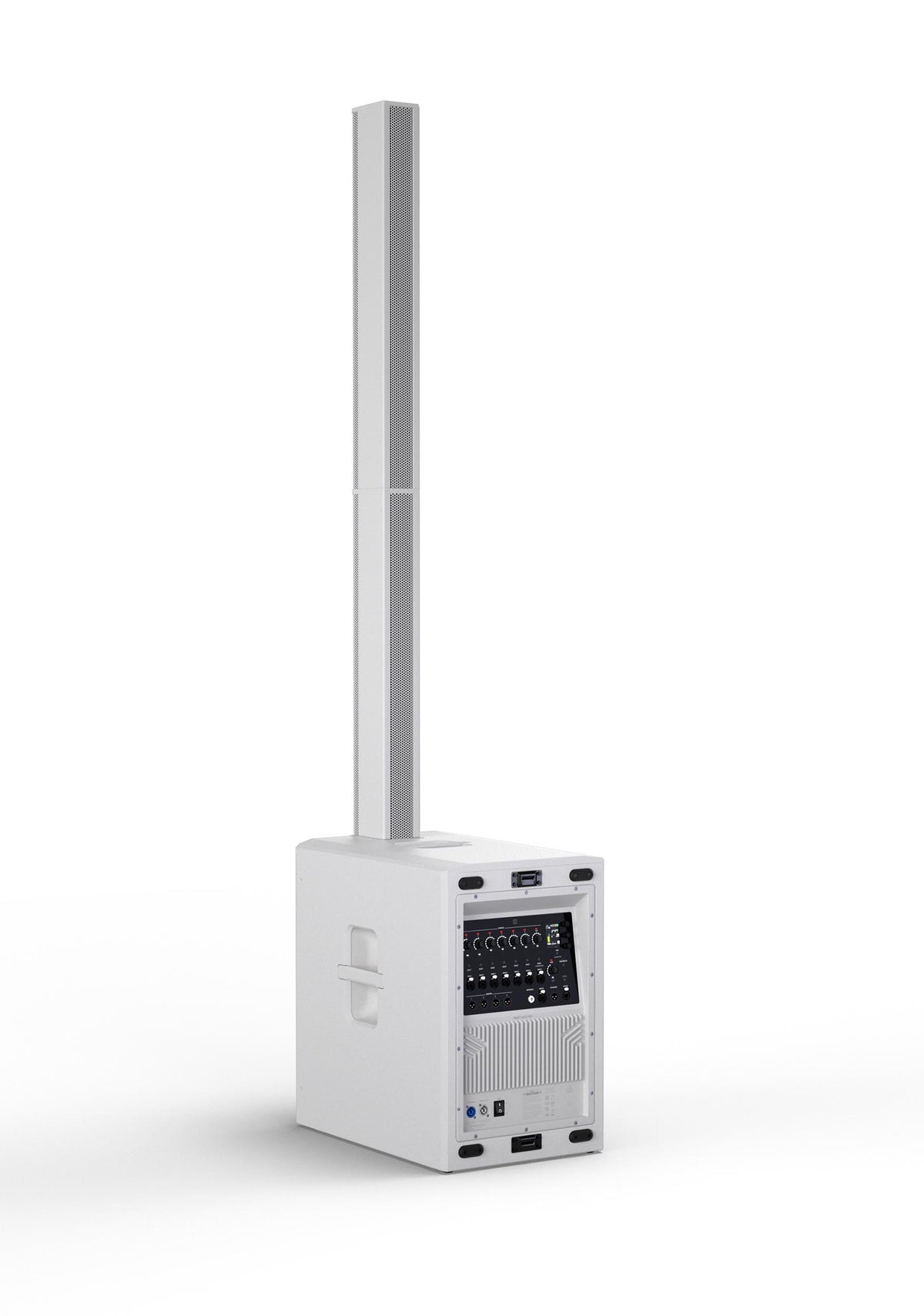 LD Systems MAUI 44 G3 MIX W, 600W Active Cardioid Column PA System with 8-Channel Digital Mixer - White by Adam Hall