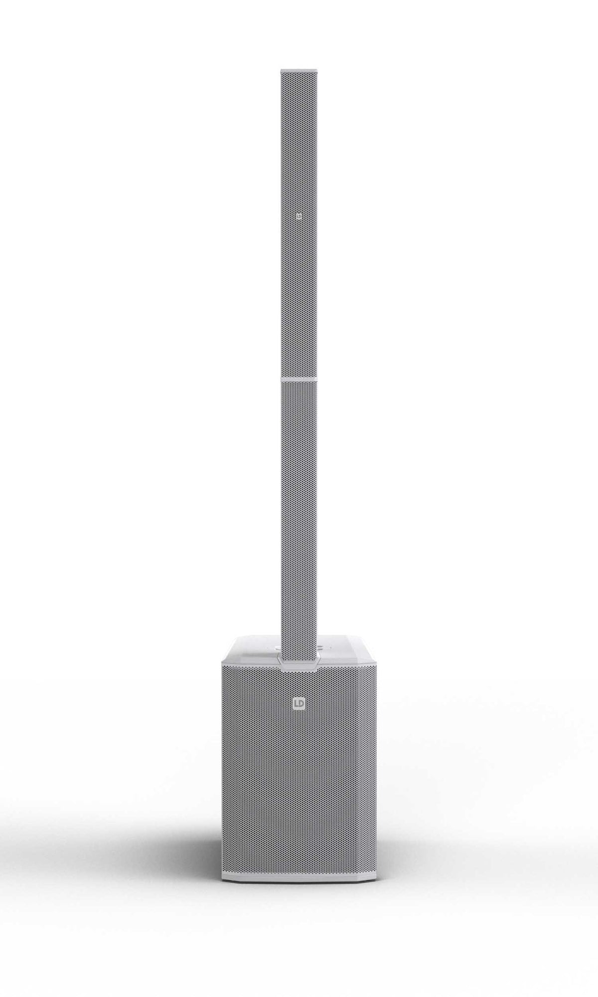 LD Systems MAUI 44 G3 MIX W, 600W Active Cardioid Column PA System with 8-Channel Digital Mixer - White by Adam Hall