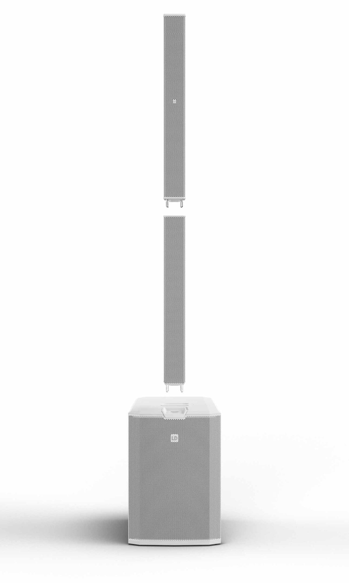 LD Systems MAUI 44 G3 MIX W, 600W Active Cardioid Column PA System with 8-Channel Digital Mixer - White by Adam Hall