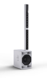 LD Systems MAUI 44 G3 MIX W, 600W Active Cardioid Column PA System with 8-Channel Digital Mixer - White by Adam Hall