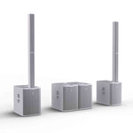 LD Systems MAUI 44 G3 W, 600W Peak Active Cardioid Column PA System with 15-Inch Subwoofer - White by Adam Hall