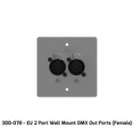 ChamSys GeNetix GW2O DMX Out Wall Mount Node 2-Port