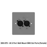 ChamSys GeNetix GW2O DMX Out Wall Mount Node 2-Port