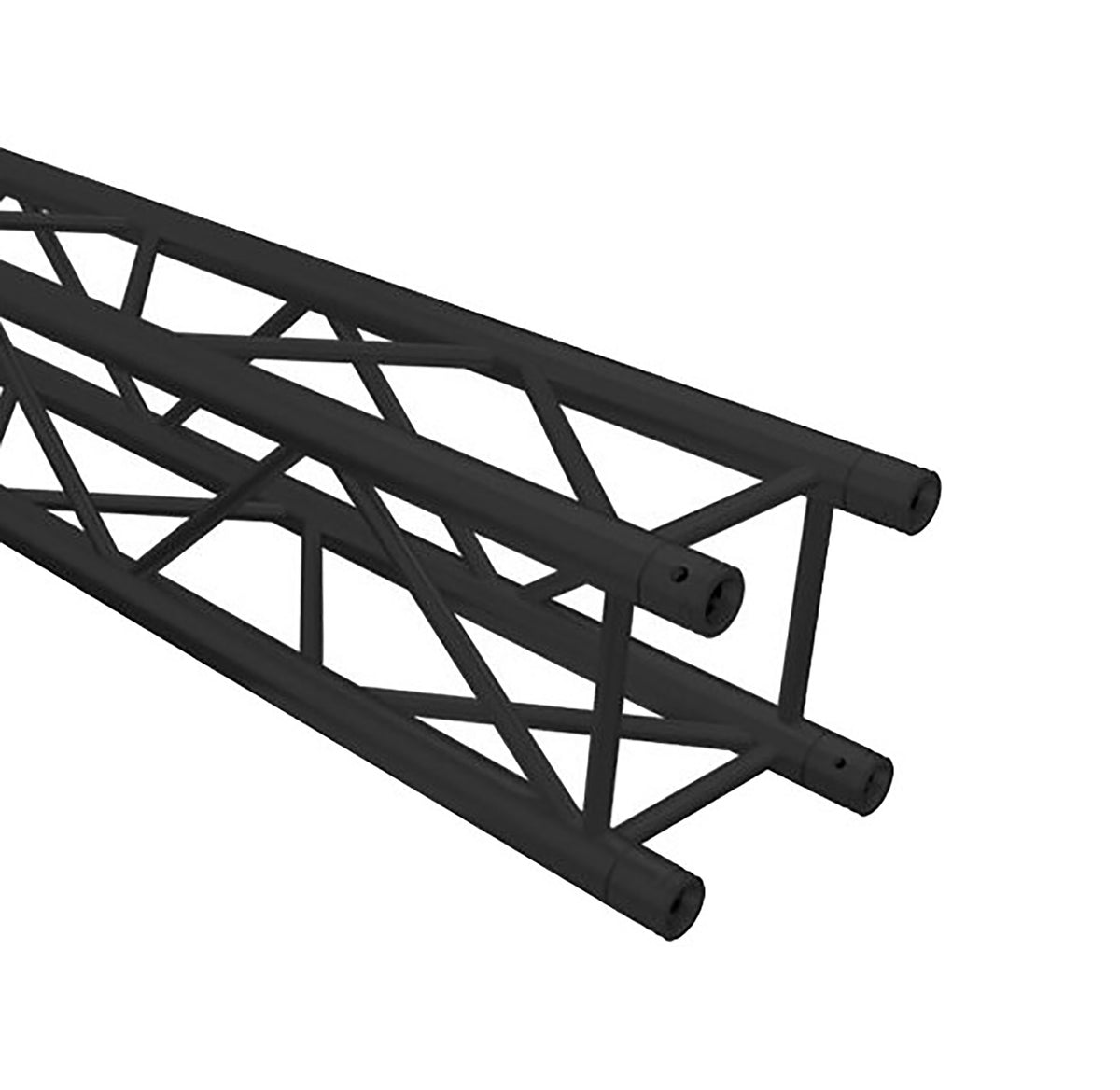 Global Truss SQ-4112-194-BLK-MTE F34 Square Truss Segment Matte Black - 6.36 ft