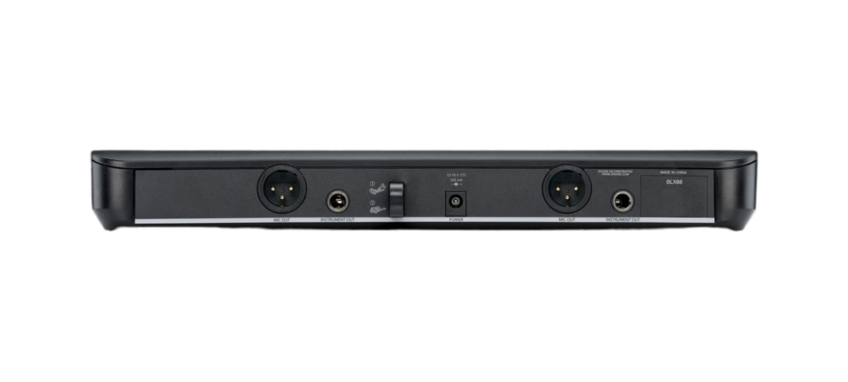B-Stock : Shure BLX288/PG58-J11 Dual Handheld Wireless Microphones System with two PG58 Transmitters - J11 (596-616 MHz)