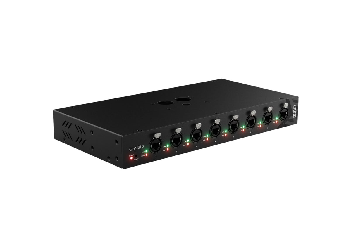 ChamSys GeNetix GS8, 8-Port Gigabit PoE Network Switch - 200W
