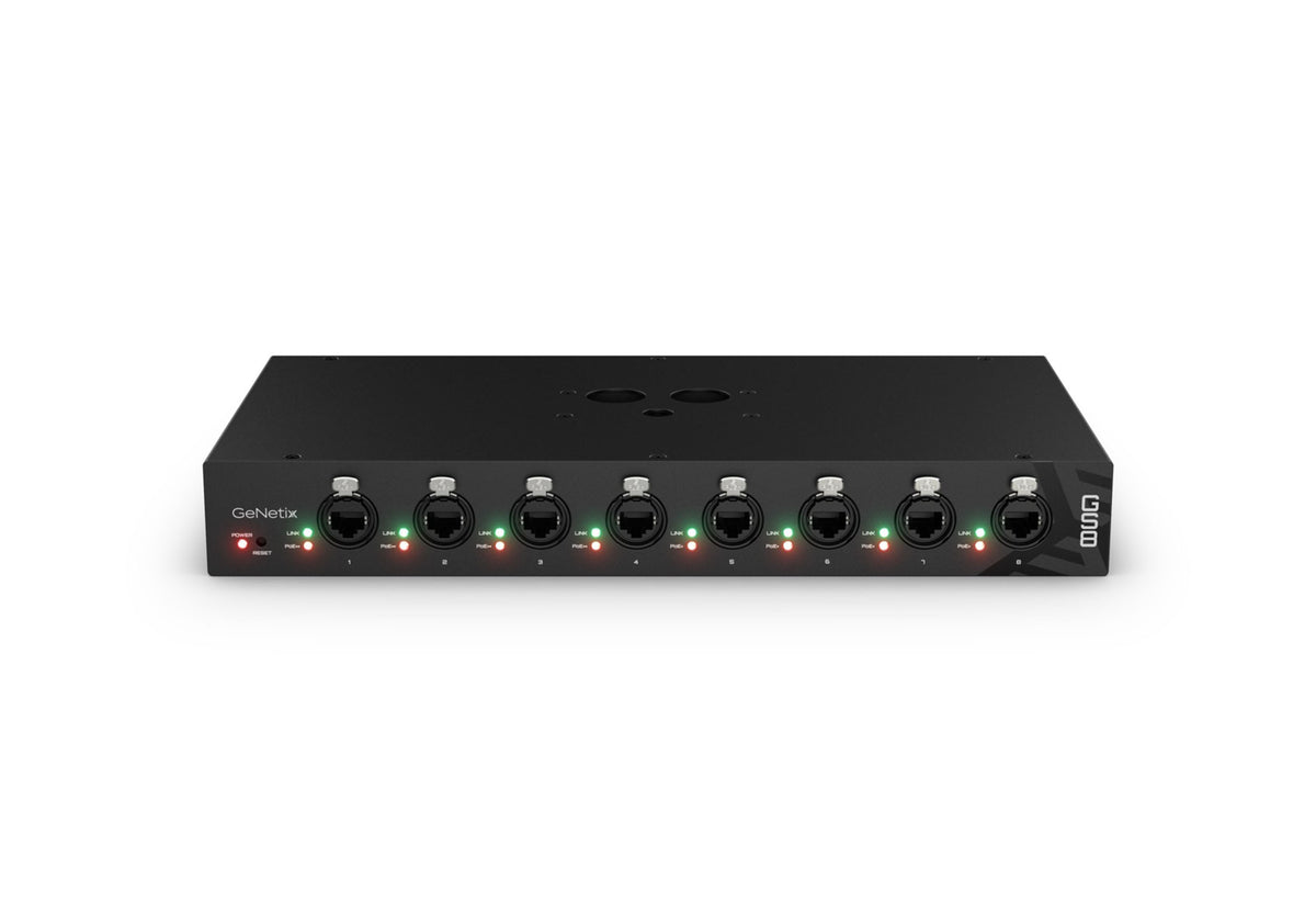 ChamSys GeNetix GS8, 8-Port Gigabit PoE Network Switch - 200W