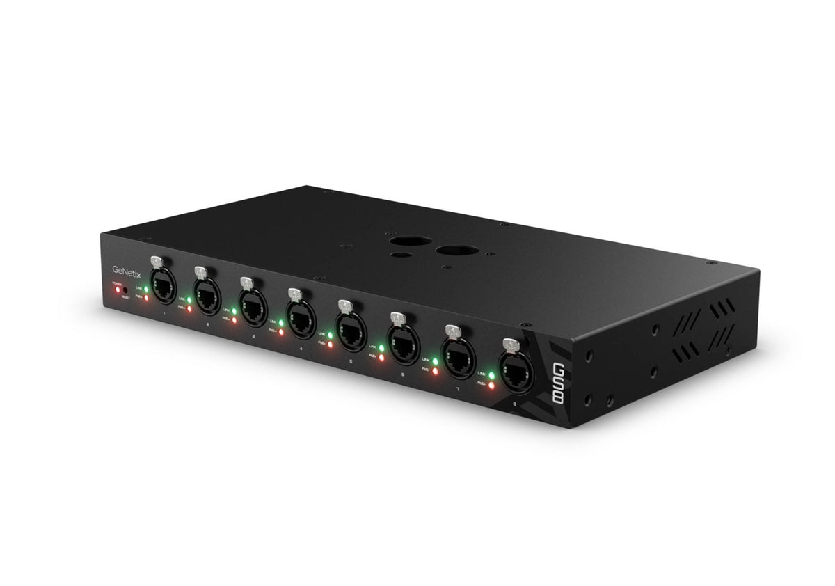 ChamSys GeNetix GS8, 8-Port Gigabit PoE Network Switch - 200W