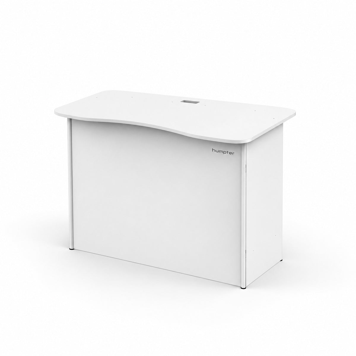 ProX XFH-MOVEWH, White Portable Folding Lightweight DJ Booth