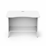 ProX XFH-MOVEWH, White Portable Folding Lightweight DJ Booth