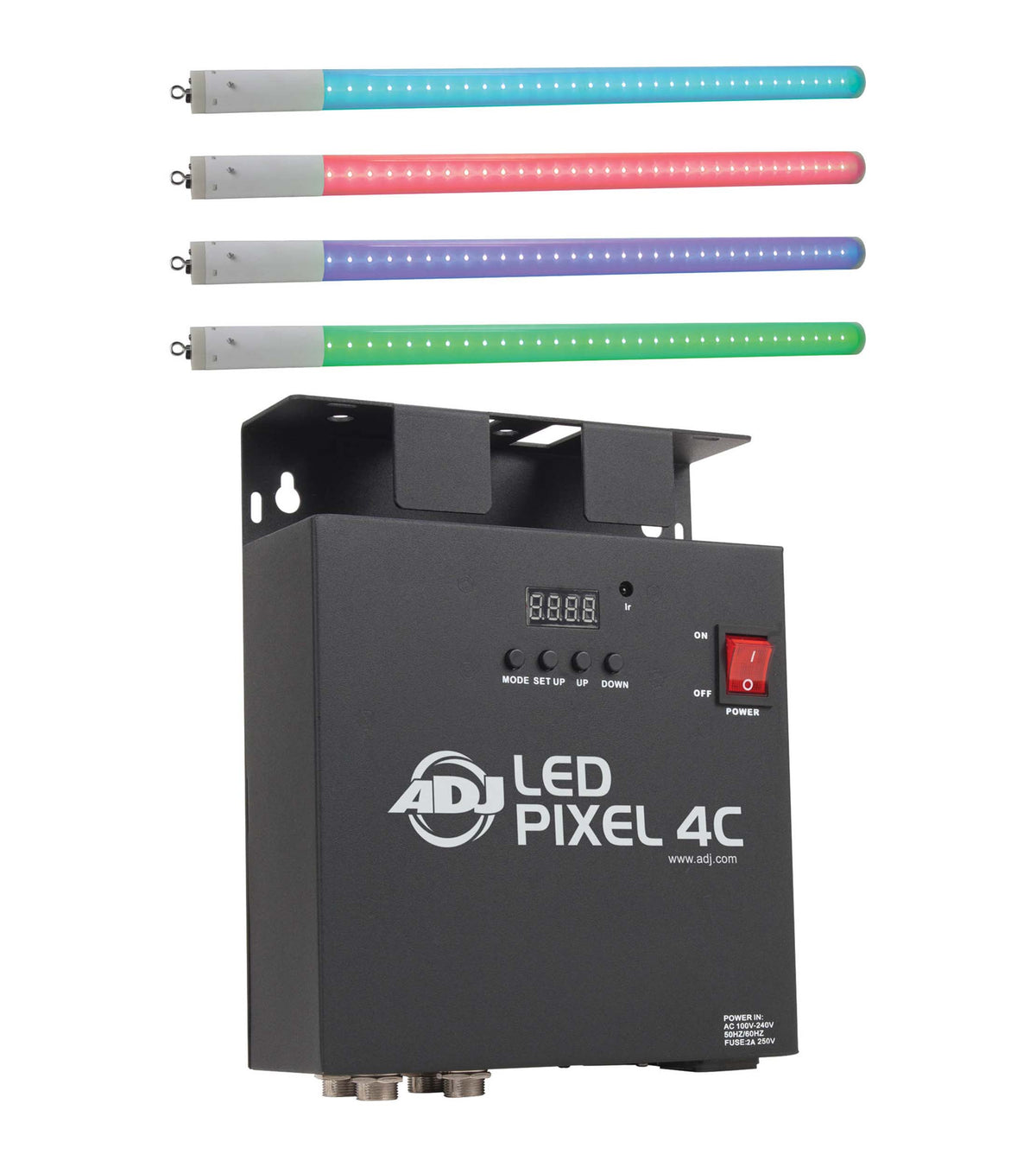 ADJ LED Pixel Tube 360 System with 4 LED Tubes and 4-Channel DMX Controller