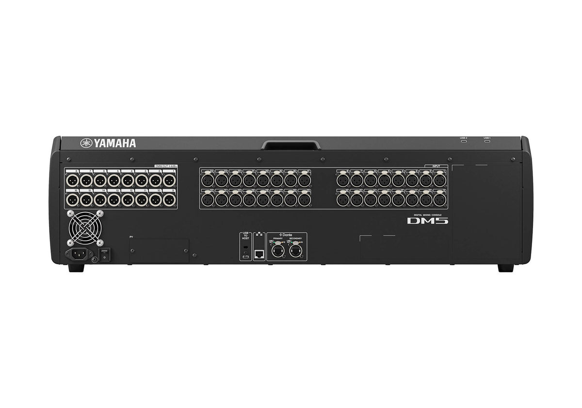 Yamaha DM5, 60-Channel Dual-Bay Digital Mixing Console with Dante, 26 Motorized Faders, and 96kHz Audio by Yamaha