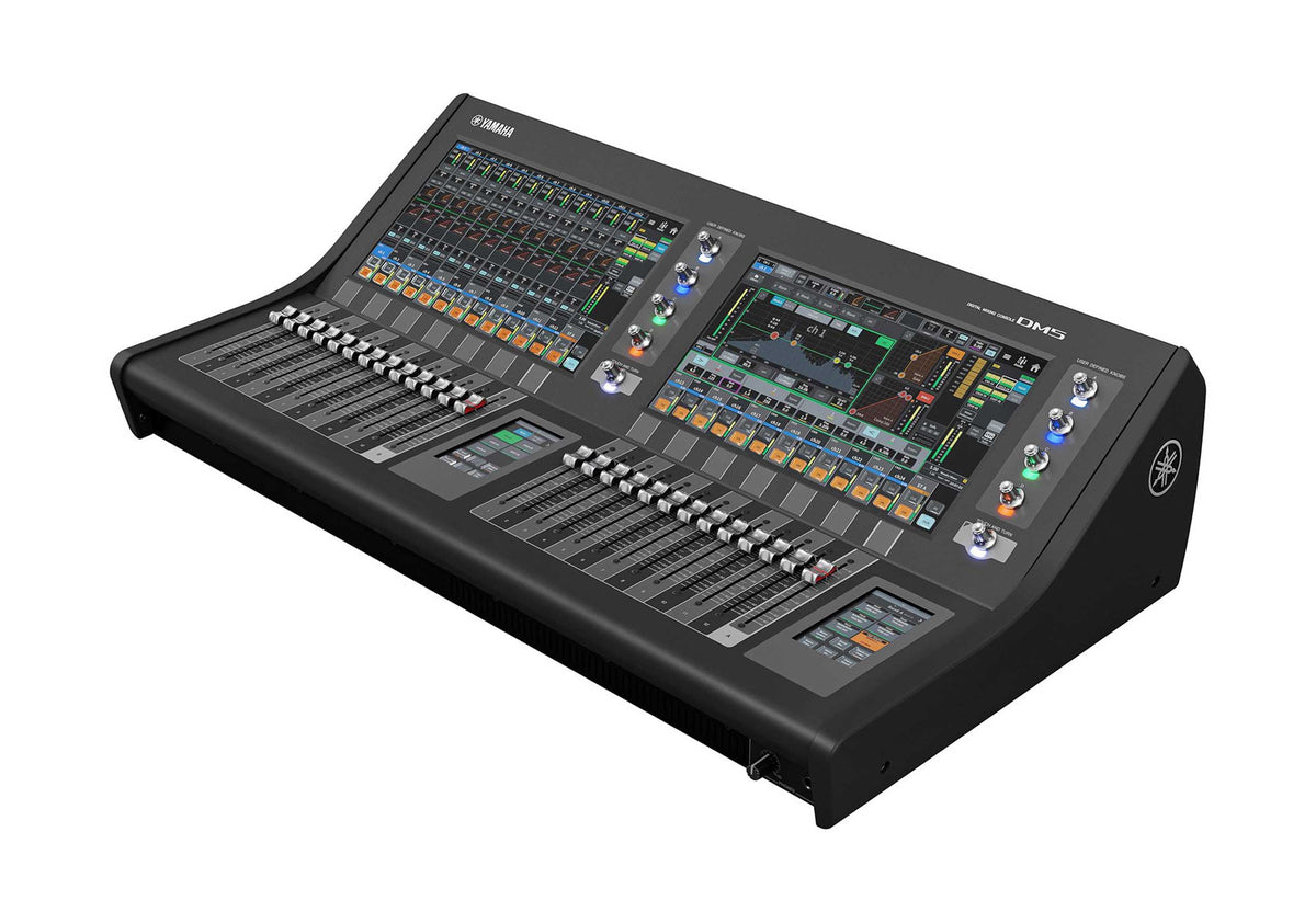 Yamaha DM5, 60-Channel Dual-Bay Digital Mixing Console with Dante, 26 Motorized Faders, and 96kHz Audio by Yamaha