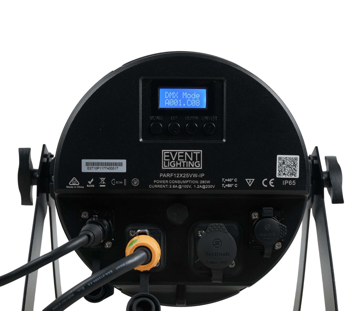 Event Lighting PARF12X25VW-IP IP65 Parcan Variable White LEDs with Electronic Frost - 12 × 25W by Antari Lighting