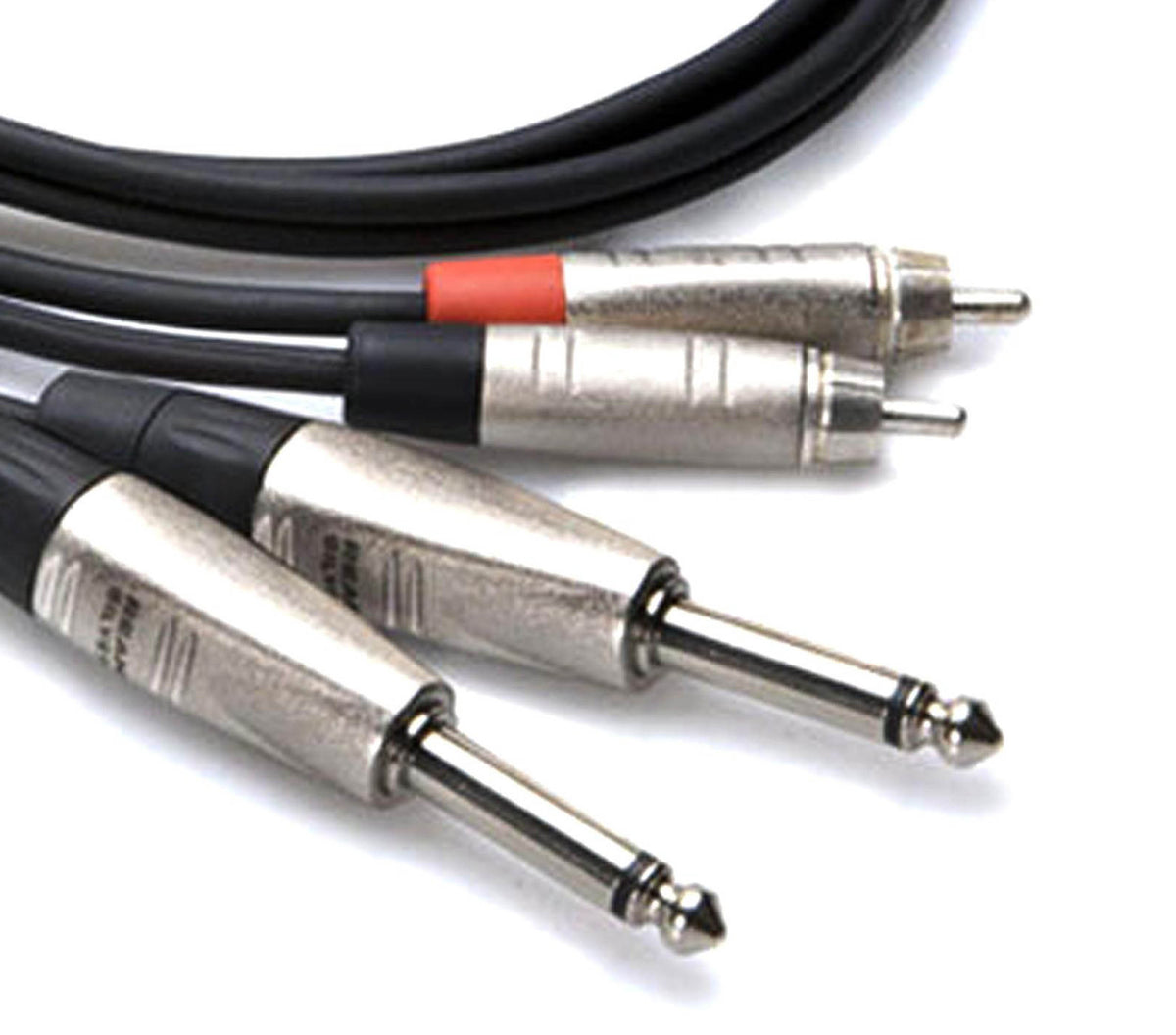 Hosa HPR0X2 Stereo Audio Cable Dual 1/4" TS Male to Dual RCA Male - Available in 3' to 20' by HOSA