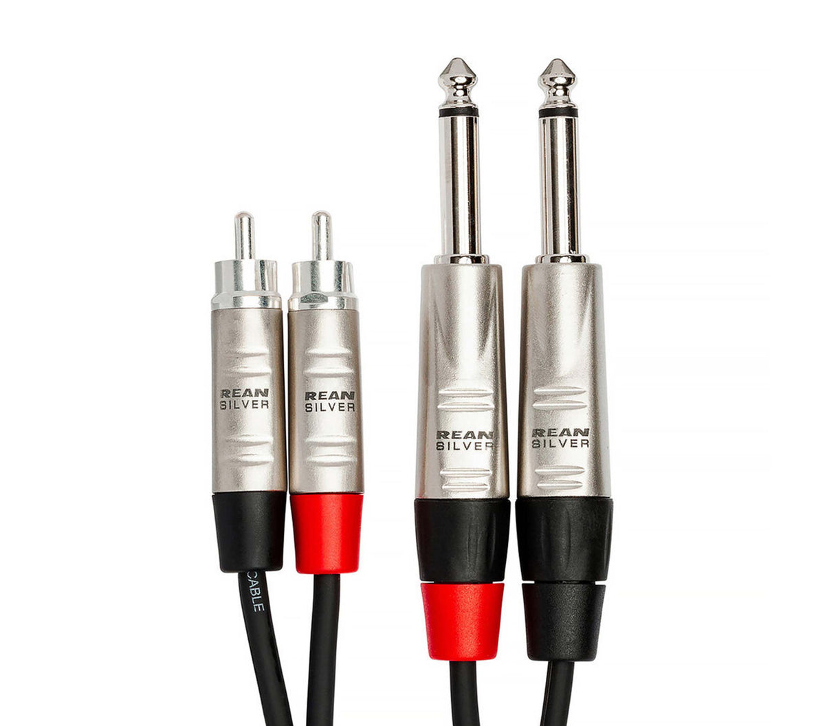 Hosa HPR0X2 Stereo Audio Cable Dual 1/4" TS Male to Dual RCA Male - Available in 3' to 20' by HOSA