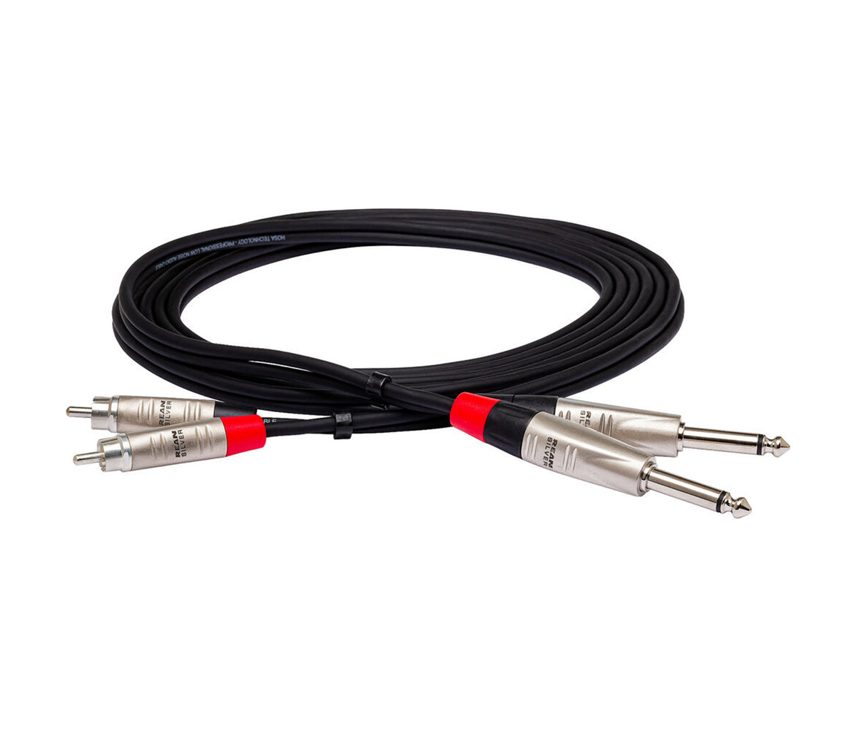 Hosa HPR0X2 Stereo Audio Cable Dual 1/4" TS Male to Dual RCA Male - Available in 3' to 20' by HOSA