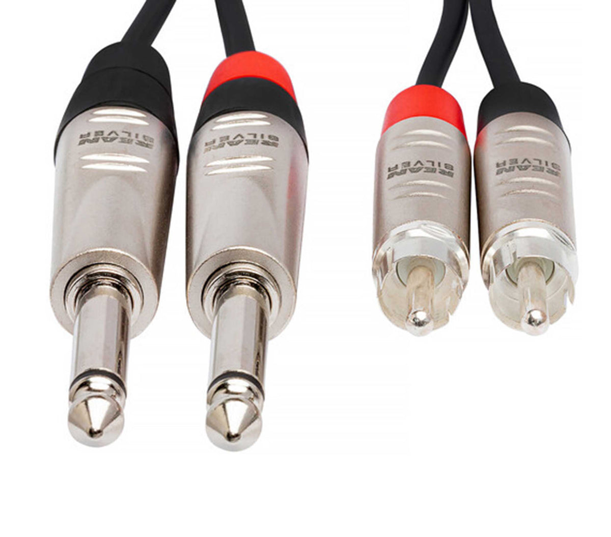 Hosa HPR0X2 Stereo Audio Cable Dual 1/4" TS Male to Dual RCA Male - Available in 3' to 20' by HOSA