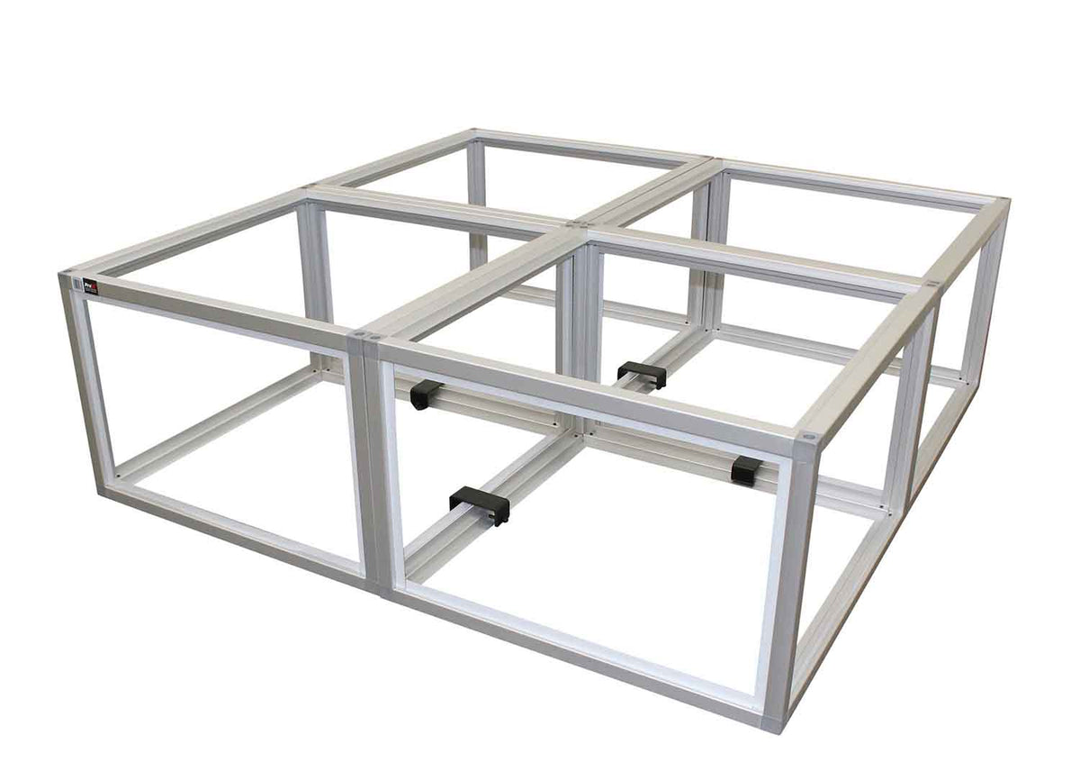 B-Stock: ProX XSA-2X2-24 LUMOStage High Acrylic Platform Riser Section with Clamps and 4 Side Acrylic Covers - 2 Foot X 2 Foot X 24 Inch by ProX Cases