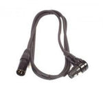 Peavey 00494040 Right-Angle XLR Microphone Cable with Shielded 24 AWG - 5 ft by Peavey