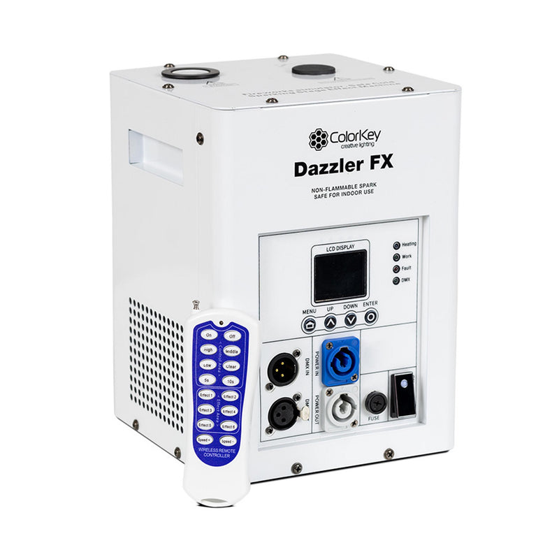ColorKey CKU-7711, Dazzler Fx Mk2 Cold Spark Machine - White by ColorKey