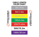 Accu-Cable AC5PDMX25PRO, Pro Series 5-Pin Male to 5-Pin Female Connection DMX Cable - 25 Ft by Accu Cable