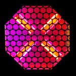 ADJ Vintage X Retro Amber Blinder Effects (2000K) with Vibrant Background RGB LEDs by ADJ