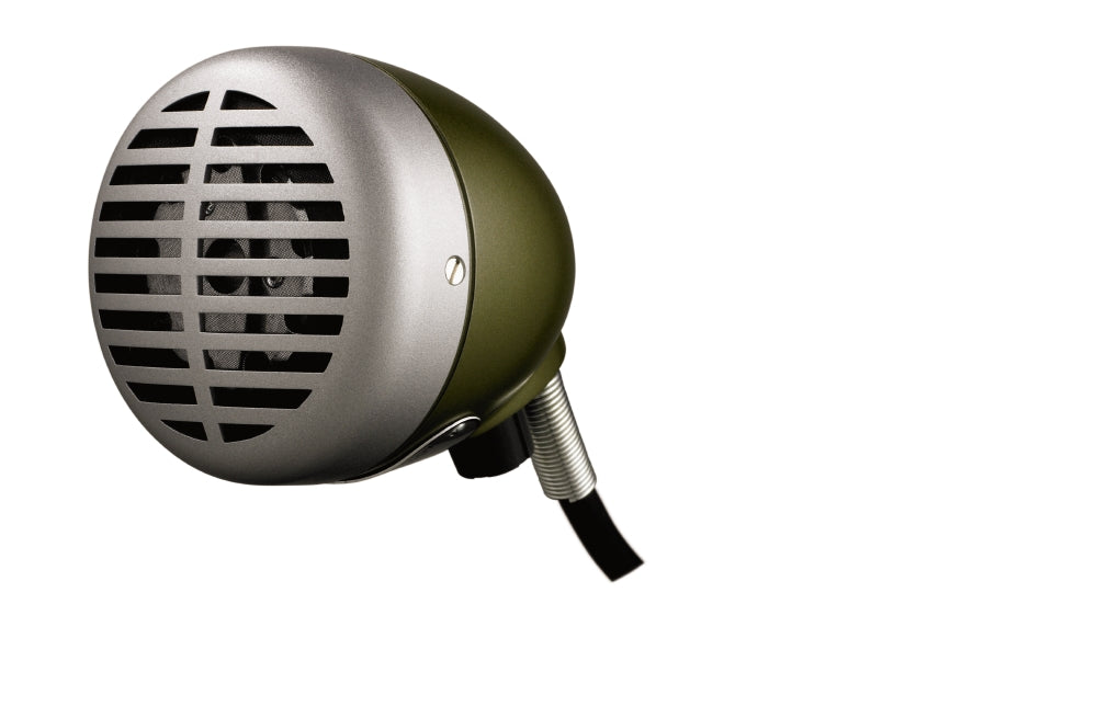 Shure 520DX, Omnidirectional Dynamic "Green Bullet" Microphone for Harmonica