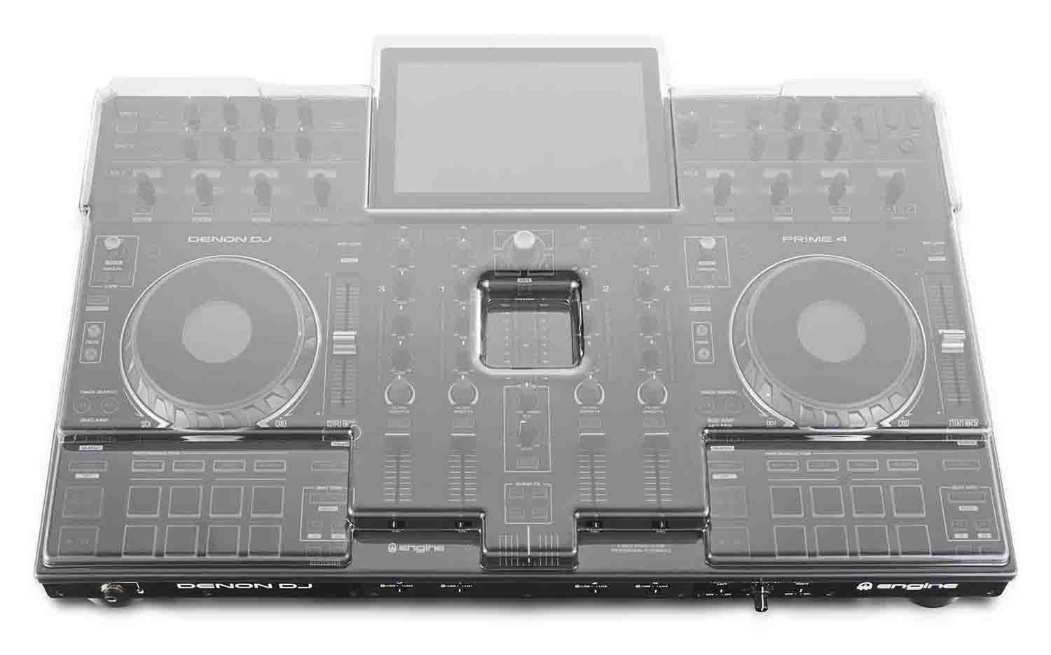 Decksaver DS-PC-PRIME4 Protection Cover For Denon Prime 4 DJ Controller by Decksaver