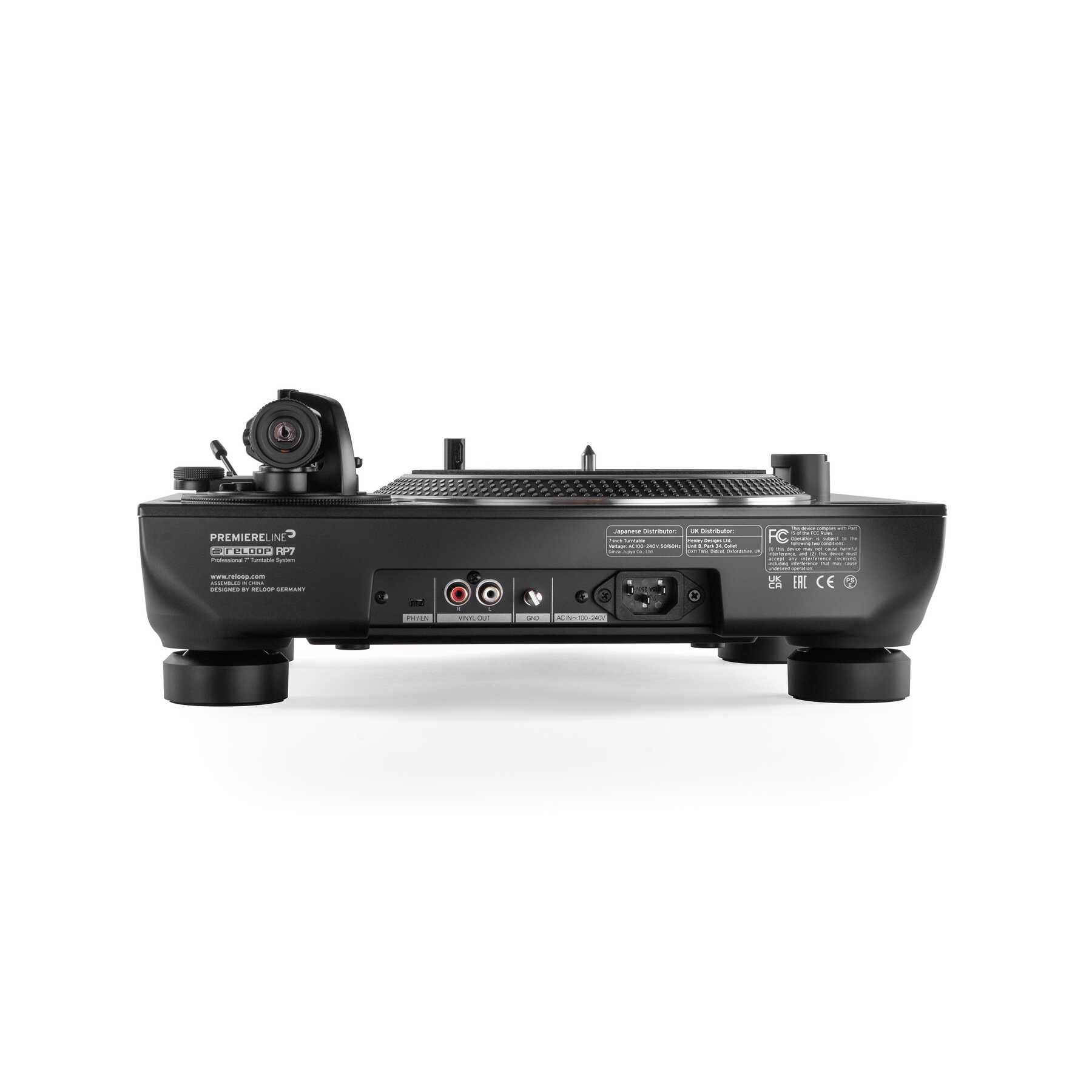 Reloop RP-7 Professional 7 Inch Direct Drive DJ Turntable