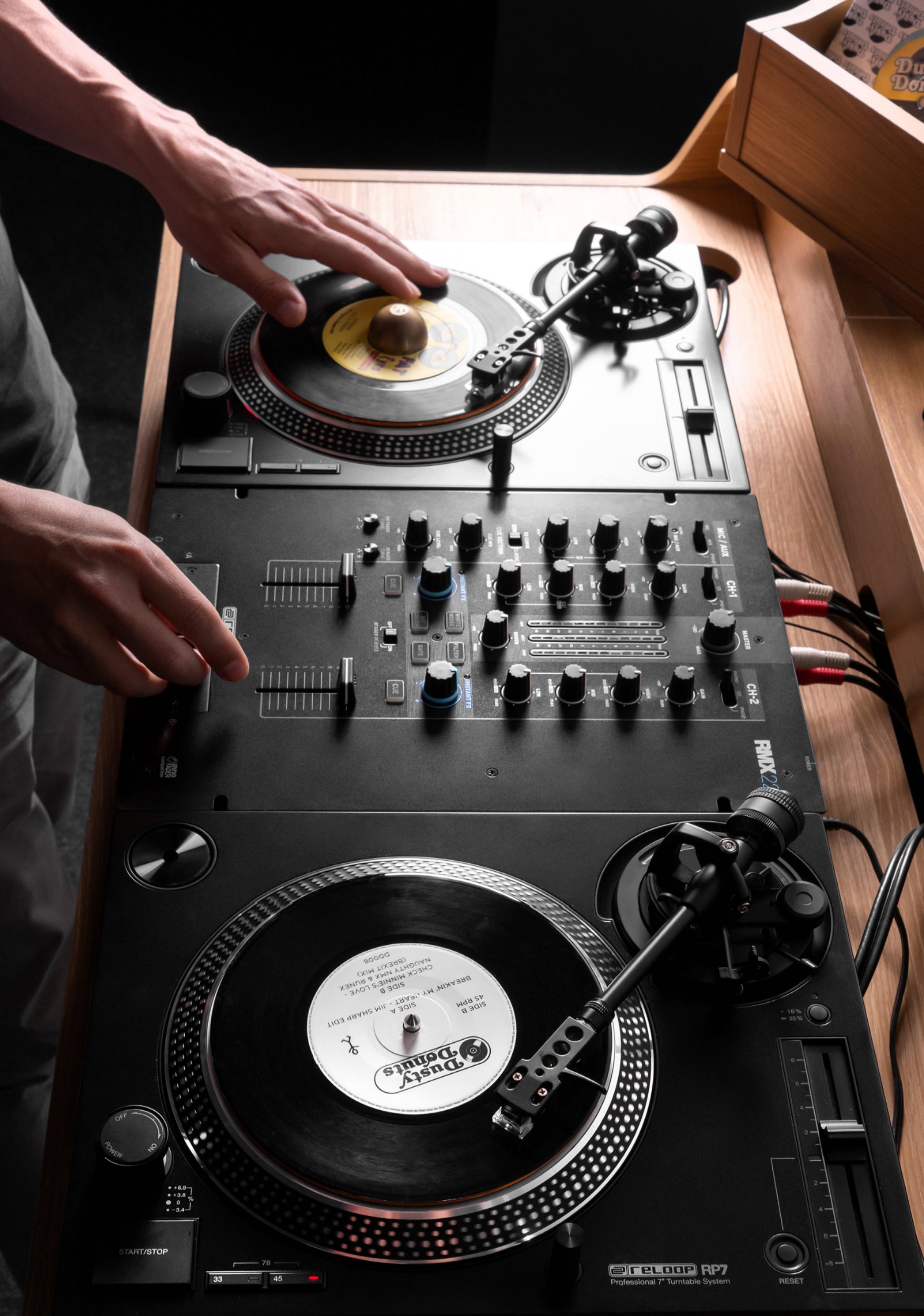 Reloop RP-7 Professional 7 Inch Direct Drive DJ Turntable by Reloop