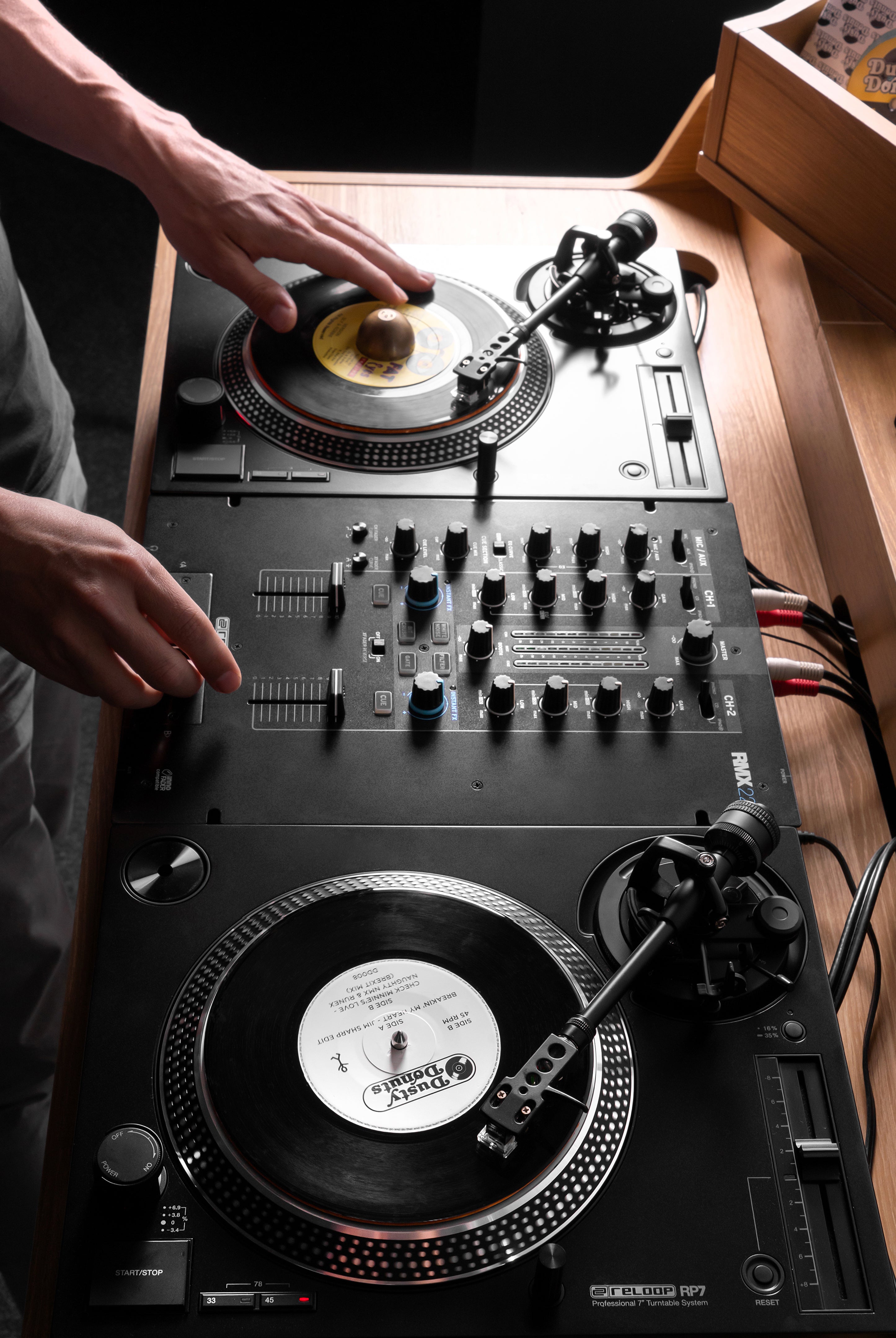 Reloop RP-7 Professional 7 Inch Direct Drive DJ Turntable by Reloop