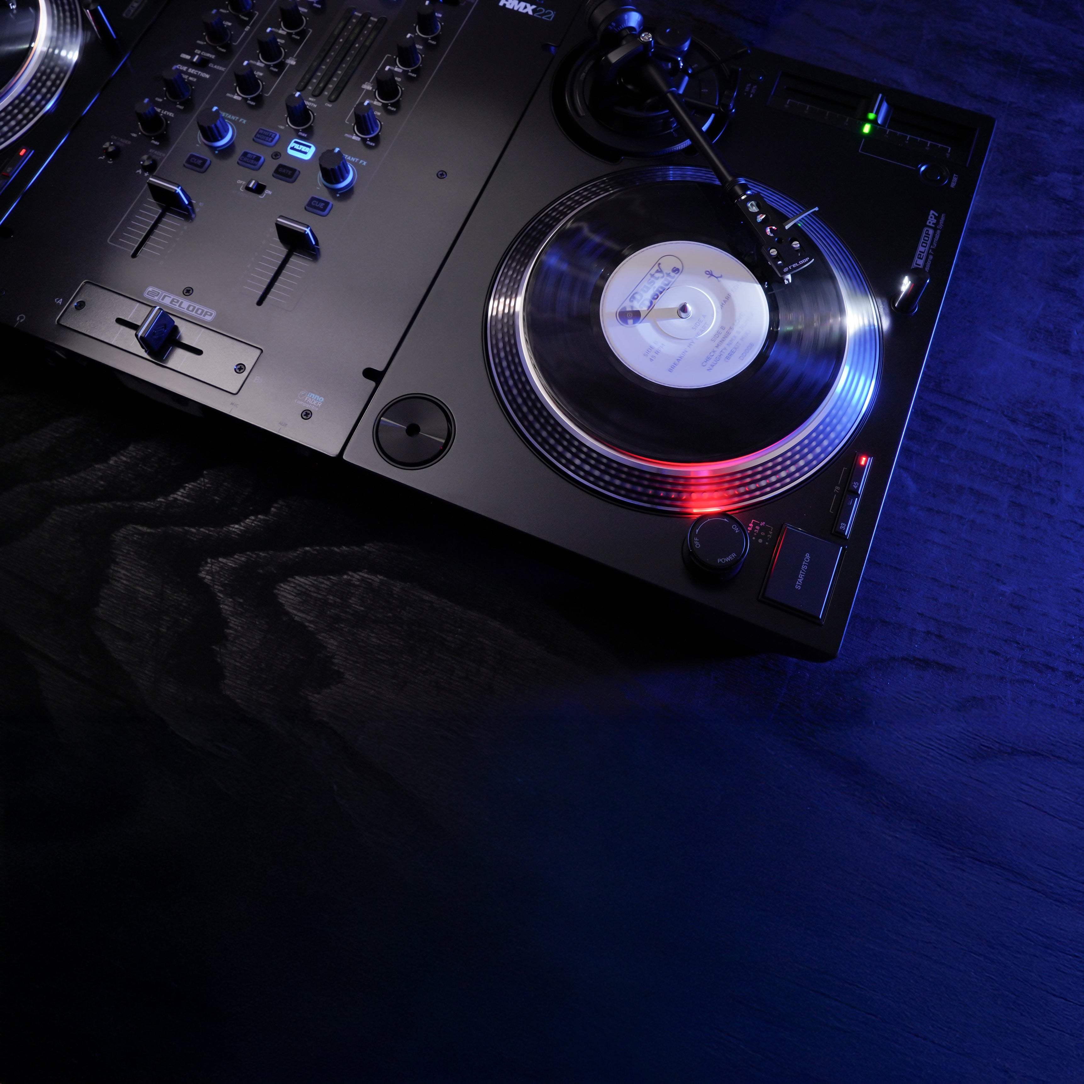 Reloop RP-7 Professional 7 Inch Direct Drive DJ Turntable by Reloop