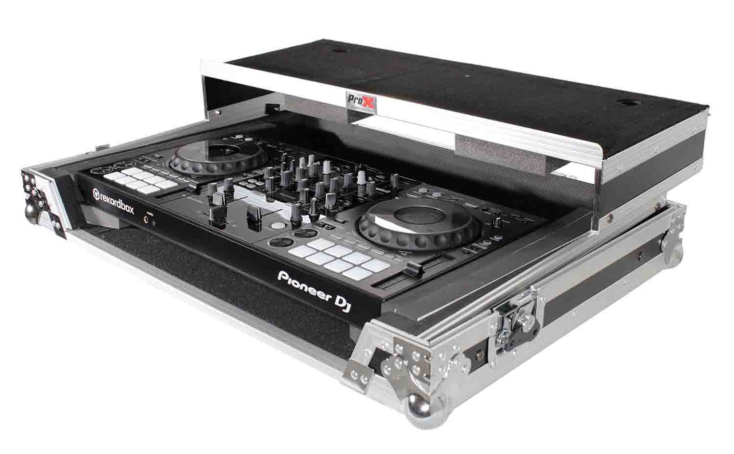 ProX XS-UXLTMK2 DJ Flight Road Case for Medium Size DJ Controllers with Sliding Laptop Shelf