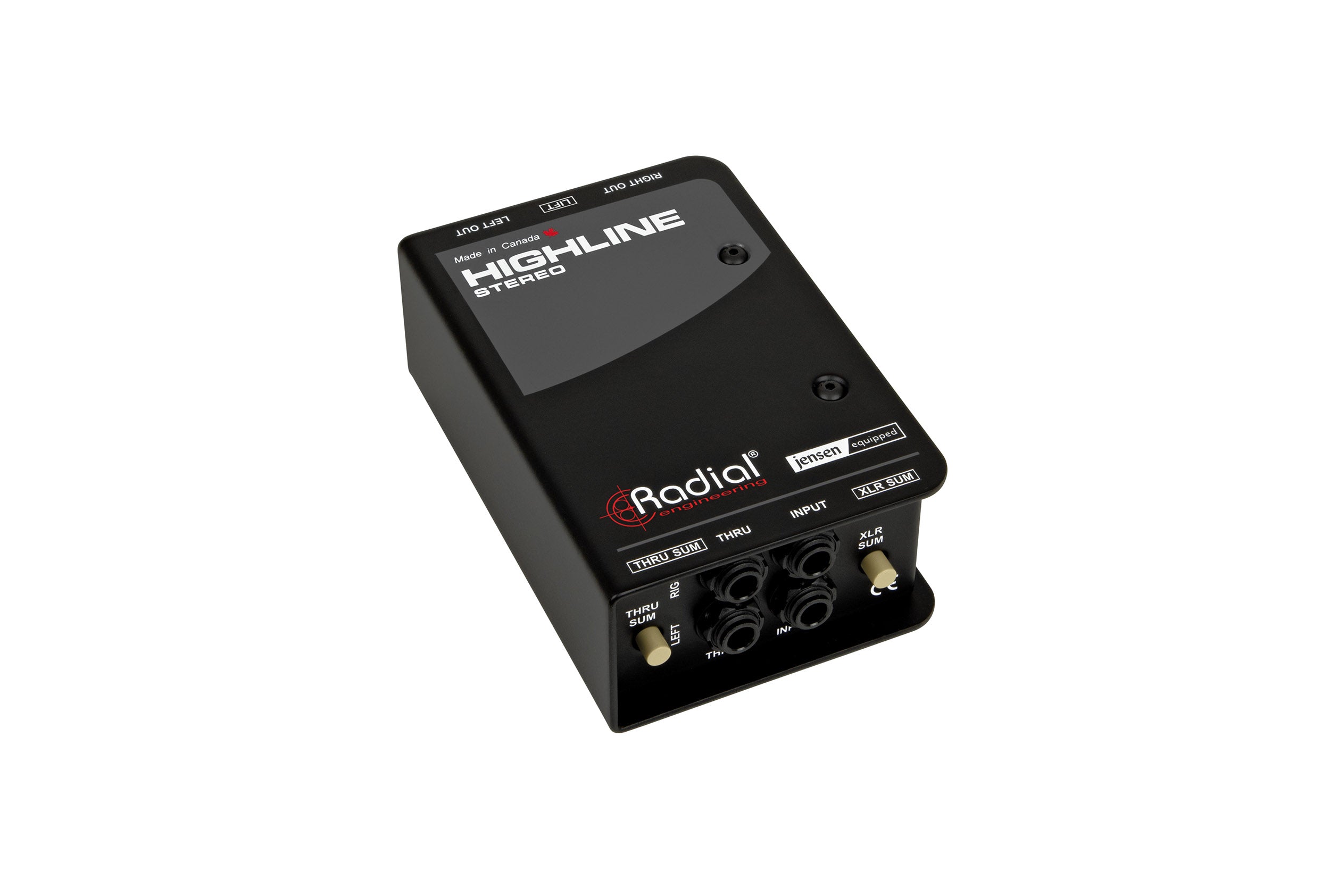 Radial Engineering Highline Stereo, 2 Channel Passive Line Isolator with Dual Jensen Transformers by Radial Engineering