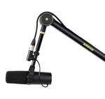 Shure SM7DB Podcast Vocal Mic DJ Package with Studio Headphones and Boom Stand plus 15' XLR by Shure