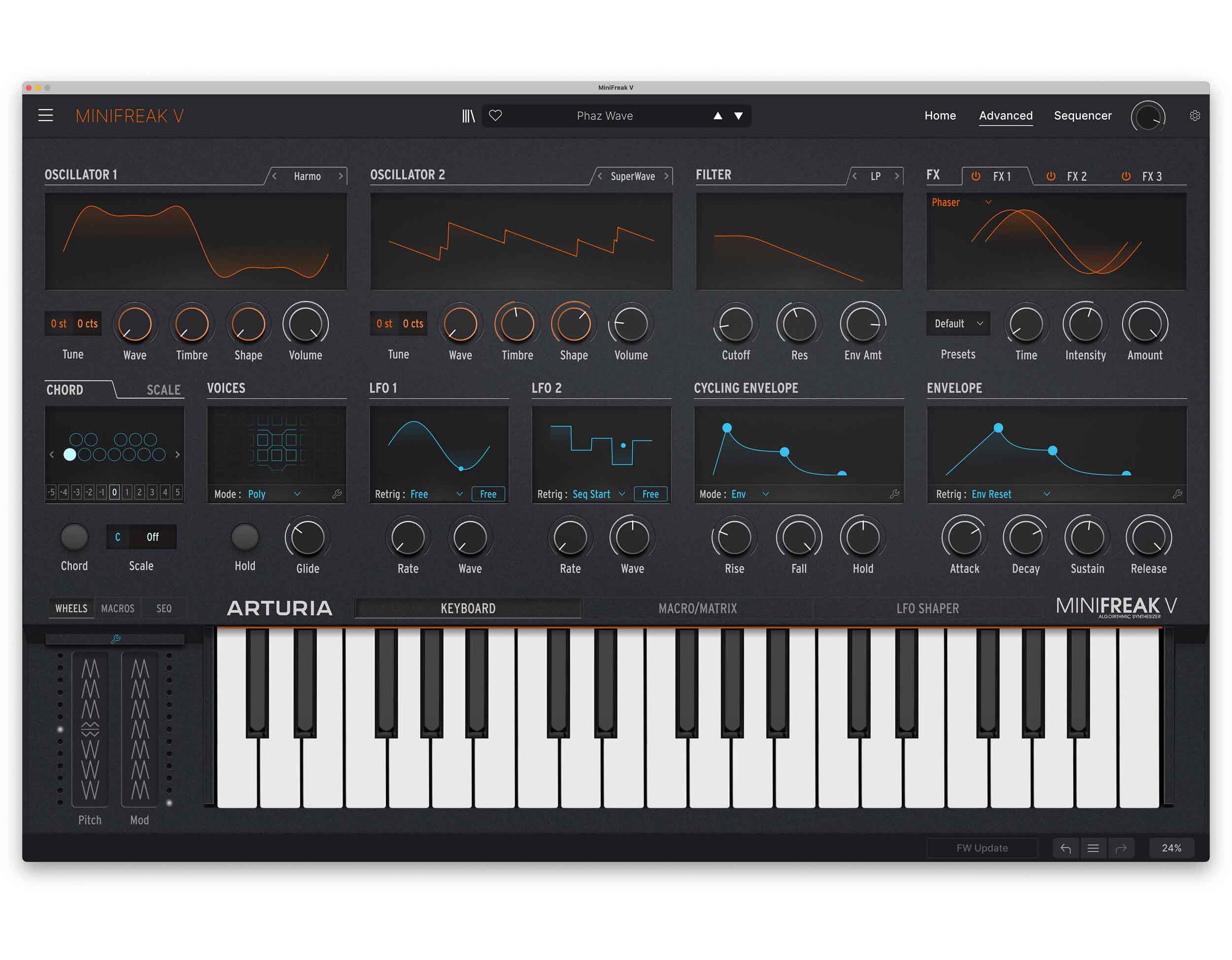 Arturia MiniFreak 37-key Polyphonic Hybrid Synthesizer