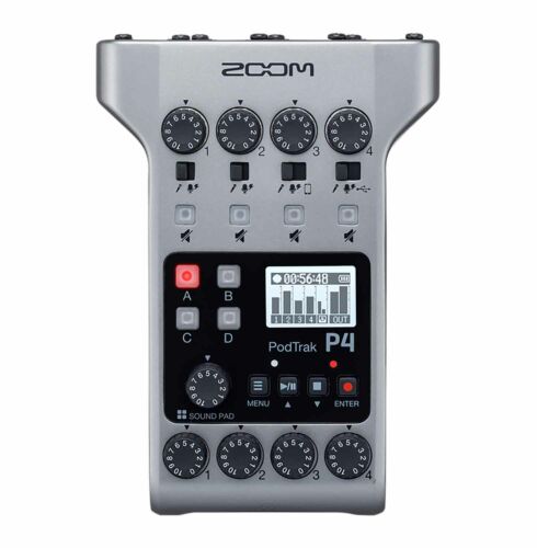 Zoom PodTrak P4 Portable Multitrack Podcast Recorder by Zoom