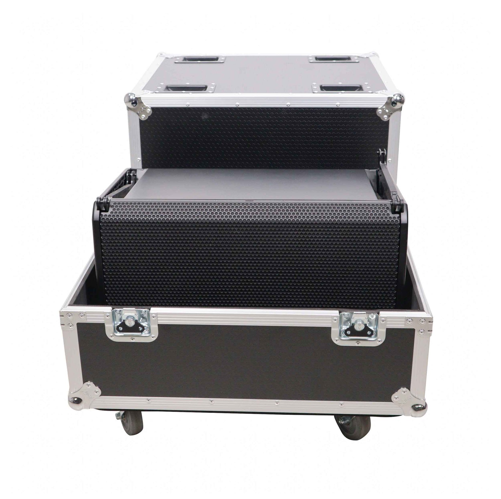 QSC LA112SP302622W, 2-Way 12" Powered Line Array Loudspeaker Package with Flight Case by QSC