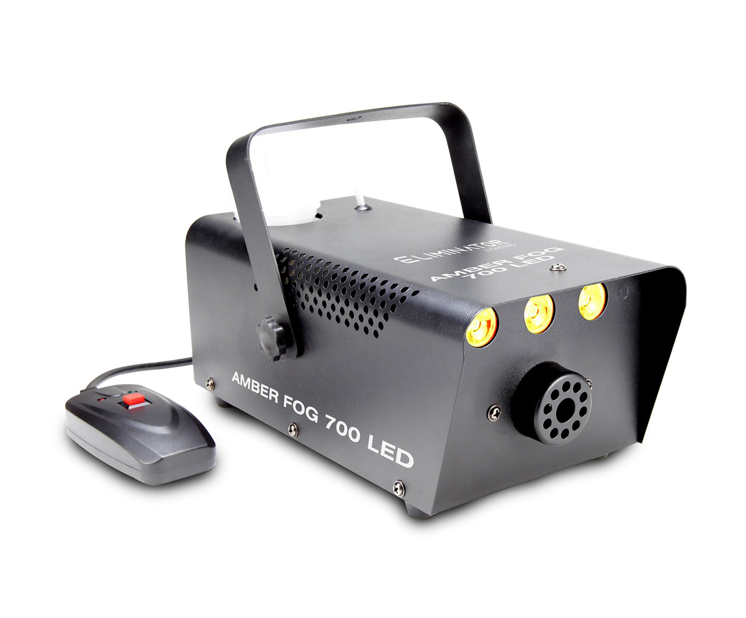 Eliminator Lighting Amber FOG 700 LED, Fog Machine with 3 Amber LEDs