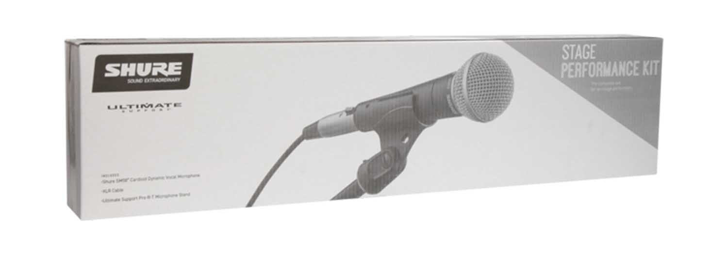 Shure SM58-CN BTS Stage Performance Kit with SM58 Microphone, 3-pin XLR Connector and Tripod Stand by Shure
