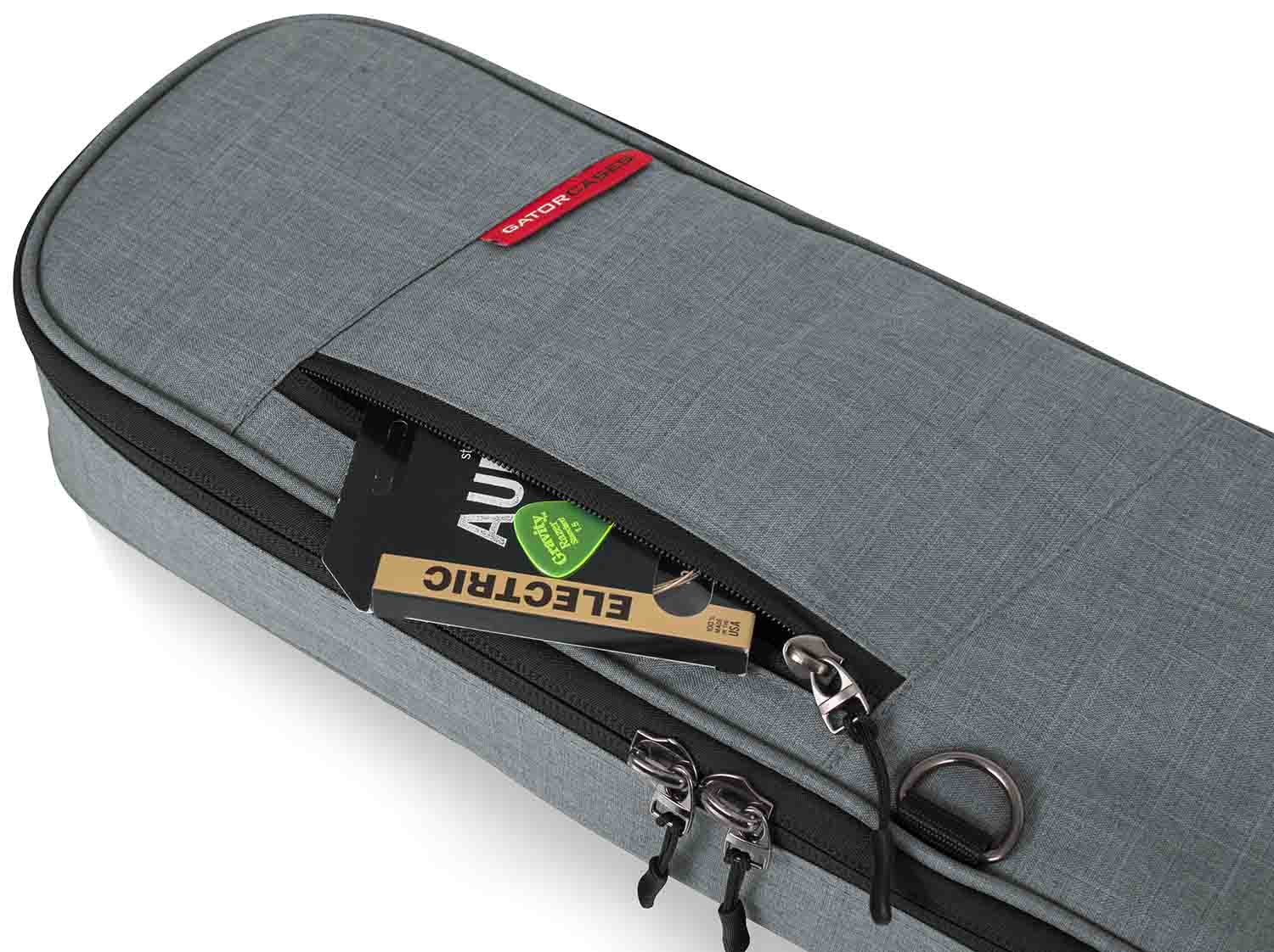 Gator Cases GT-ELECTRIC-GRY Transit Series Electric Guitar Gig Bag with Light Grey Exterior by Gator Cases