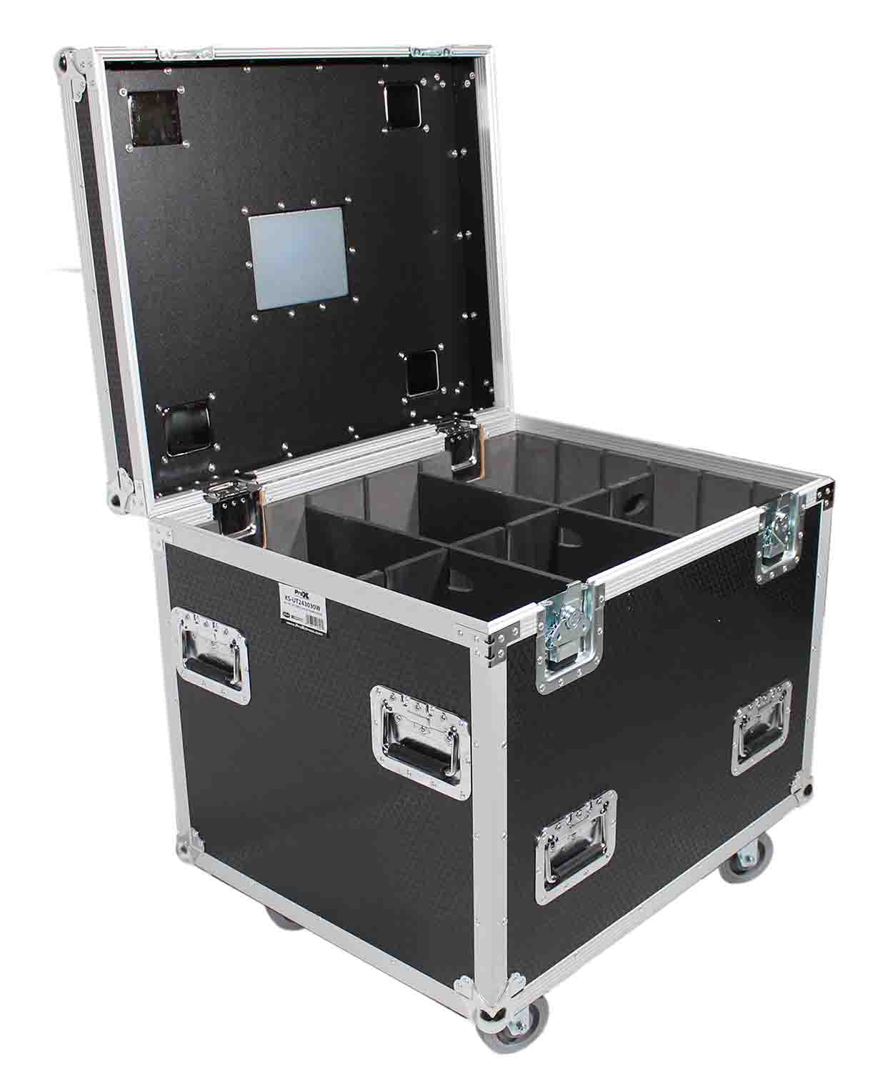 PROX XS-UTL243030W MK2 Heavy-Duty Truck Pack Utility Flight Case with Divider and Tray Kit by ProX Cases