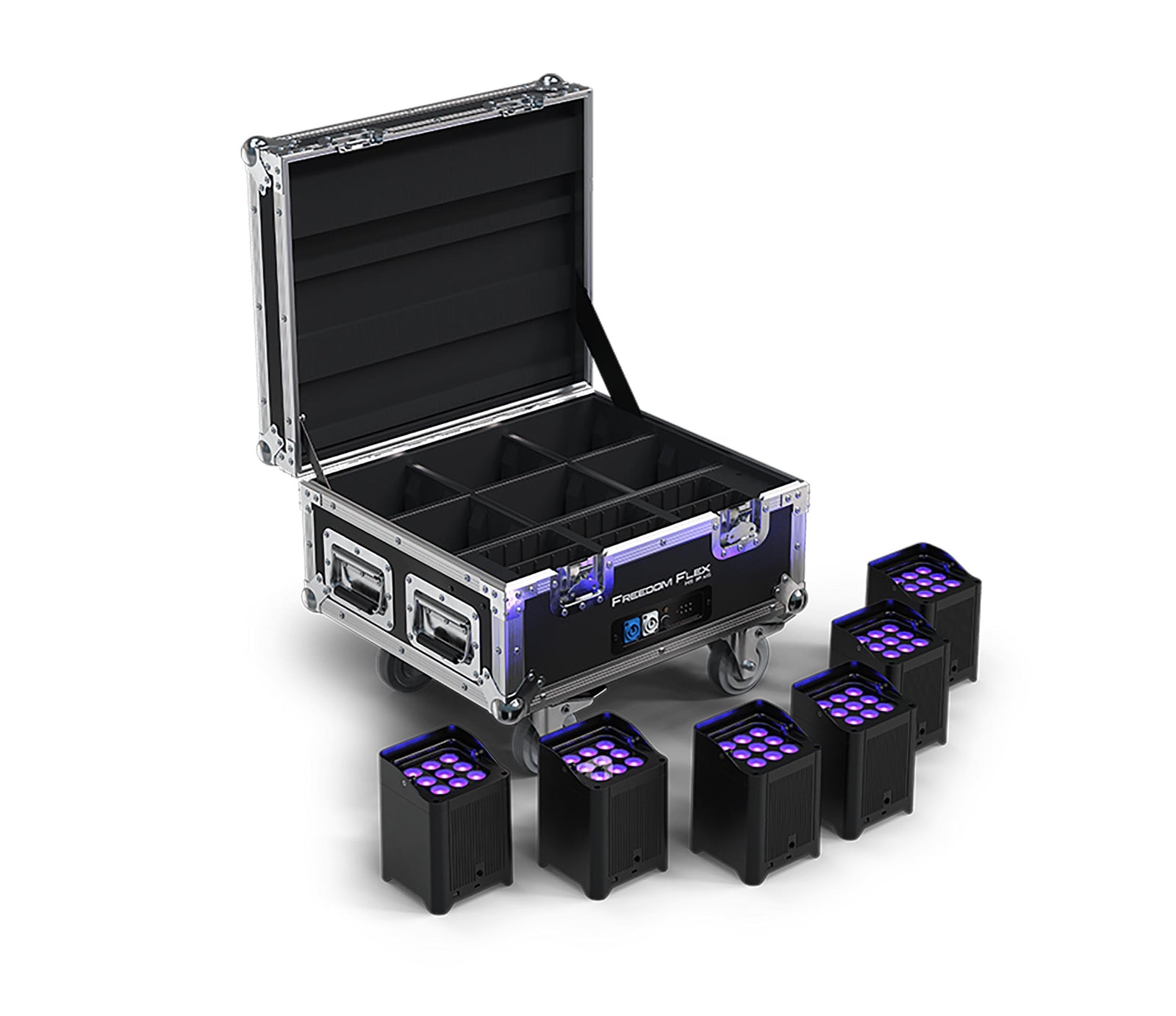 Chauvet DJ Freedom Flex H9 IP X6 Charging Road Case by Chauvet DJ