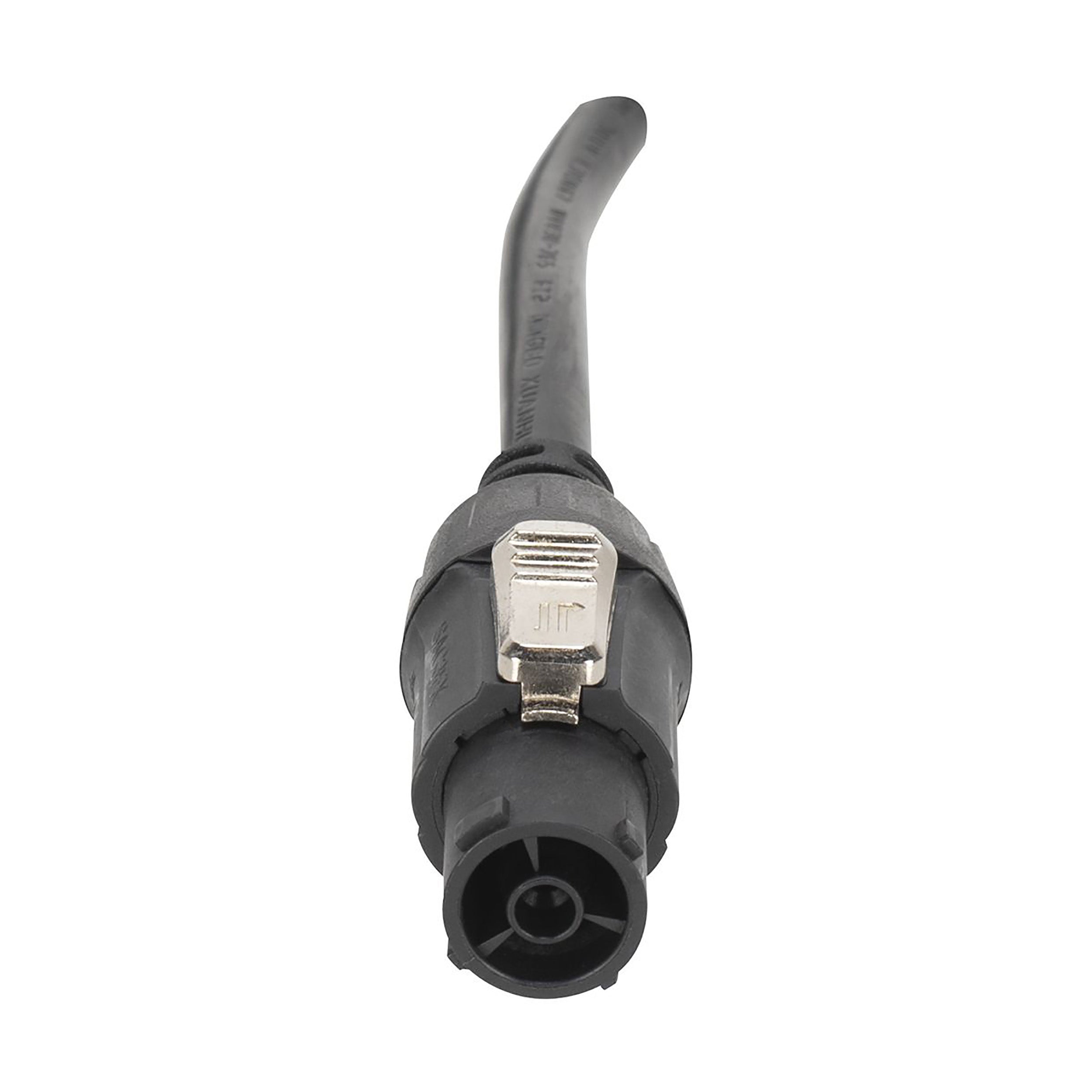 ADJ SIP65MPC, Power Cord with Locking IP65 Fixture Side Connector to IP20 Male Edison Plug