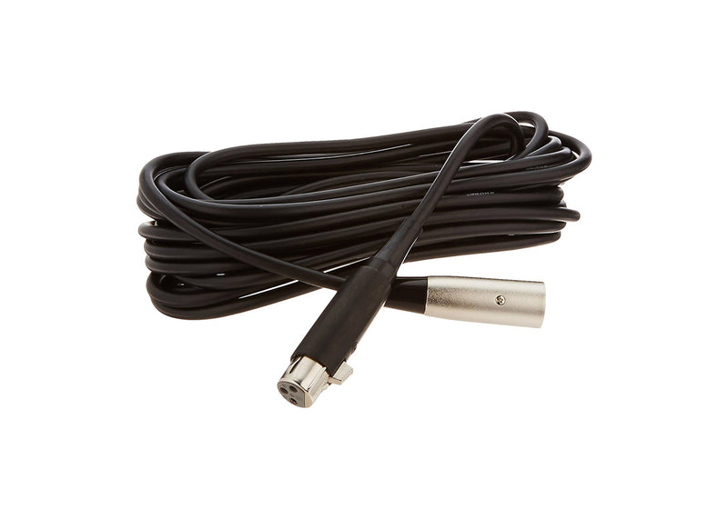 Shure C25B, Heavy-Duty Balanced Microphone Cable with Black XLR Connectors - 25 Ft by Shure